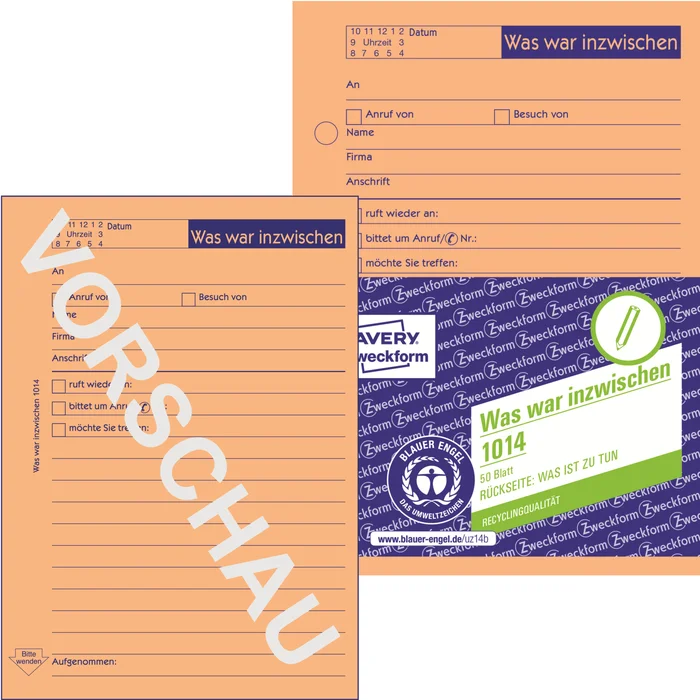 Notizblock DIN A6 Abheftlochung 50Bl. orange