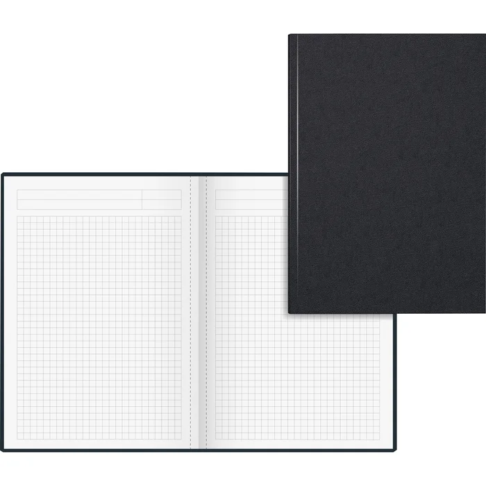 Notizbuch A5 96Bl kar sw