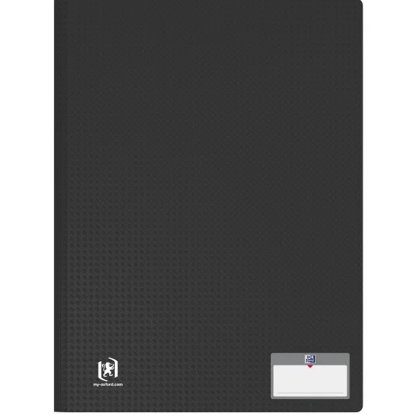 Oxford Sichtbuch „Memphis“, DIN A4, mit 50 Hüllen, schwarz
